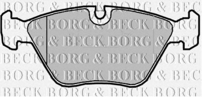 BORG & BECK bbp2014 -  Комплект тормозных колодок, дисковый тормоз